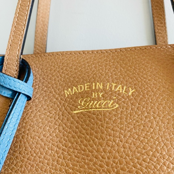 Gucci Swing beige and blue tote - Picture 2 of 10